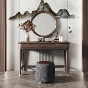 新中式梳妆台3D模型下载